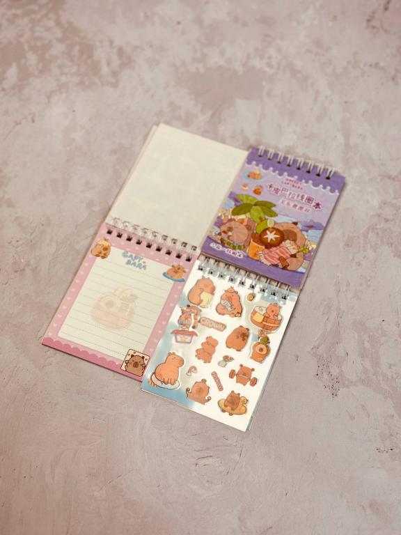 دفترچه يادداشت فانتزی استيكر دار طرح کاپی بارا کد 2705