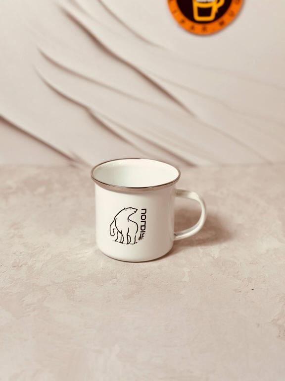 ماگ لعابی طرحدار لبه استیل اورجینال کد 2712