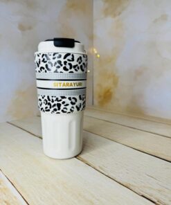 تراول ماگ طرح دار پلنگی بزرگ SITARAYURI کد2781