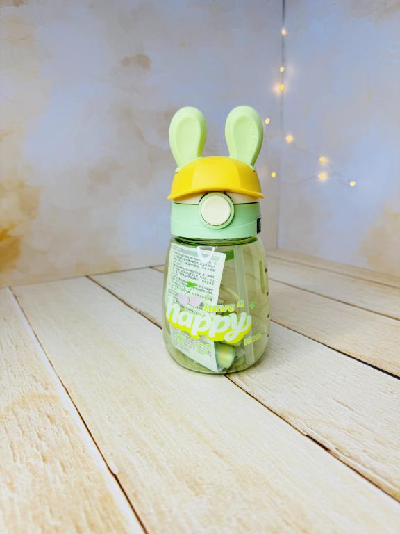 قمقمه فانتزی نی دار کودک طرح گوش خرگوشی کد 2789