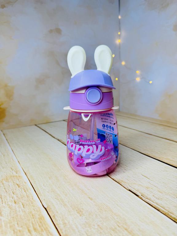 قمقمه فانتزی نی دار کودک طرح گوش خرگوشی کد 2789