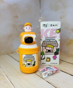 تراول ماگ دوسر نوش 500 میل دورسیلیکون دماسنج دار فانتزی کد 2806