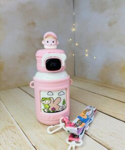 تراول ماگ دوسر نوش 500 میل دورسیلیکون دماسنج دار فانتزی کد 2806