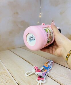 تراول ماگ دوسر نوش 500 میل دورسیلیکون دماسنج دار فانتزی کد 2806