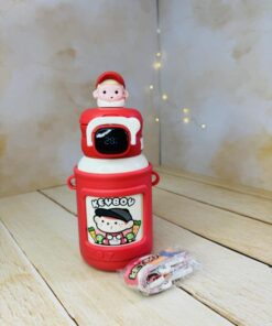 تراول ماگ دوسر نوش 500 میل دورسیلیکون دماسنج دار فانتزی کد 2806