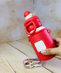 تراول ماگ دوسر نوش 500 میل دورسیلیکون دماسنج دار فانتزی کد 2806