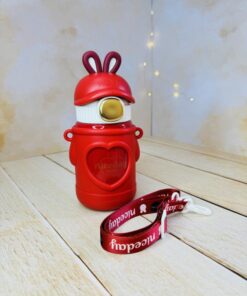 تراول ماگ فانتزی نی دار طرح خرسی و خرگوش کد 2807