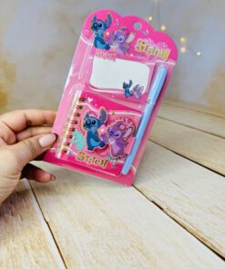 پک فانتزی دفترچه و نت چسبی قلم دار طرح استیچ کد 2809