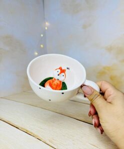 فنجان سرامیکی عروسک دار تخفیفی کد 2814