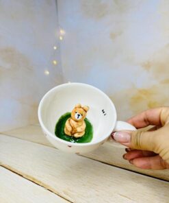 فنجان سرامیکی عروسک دار تخفیفی کد 2814