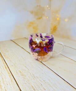 ماگ (لیوان دوجداره) پیرکس گل دار کد 2817