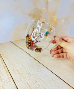 ماگ (لیوان دوجداره) پیرکس گل دار کد 2817