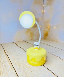 چراغ مطالعه رومیزی شارژی طرح خرس خامه ای کد 2821