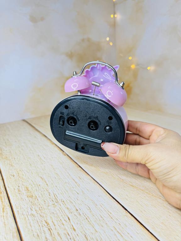 ساعت رومیزی شماطه دار طرح یونیکورن فانتزی کد 2822