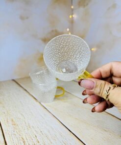 شات قهوه پیرکس بیضی برفکی کد 2834