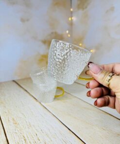 شات قهوه پیرکس بیضی برفکی کد 2834