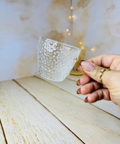 شات قهوه پیرکس بیضی برفکی کد 2834