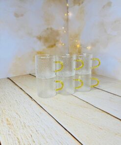 شات قهوه پیرکس دسته گرد برفکی کد 2835