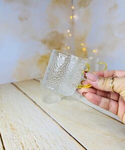 شات قهوه پیرکس دسته گرد برفکی کد 2835