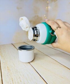 فلاسک دوحالته دور سیلیکونی در لیوانی کد 2838