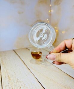 شات قهوه پیرکس دوجداره مربعی کد 2839