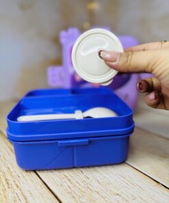 لانچ باکس ظرف غذا اورجینال دو طبقه طرح پری دریایی کد 2841