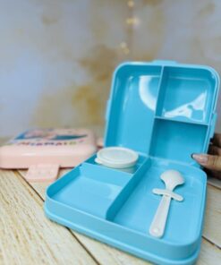لانچ باکس ظرف غذا اورجینال دو طبقه طرح پری دریایی کد 2841