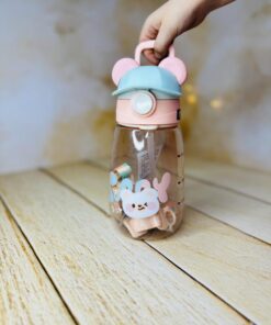 قمقمه فانتزی نی دار خرس کلاه دار کد2843