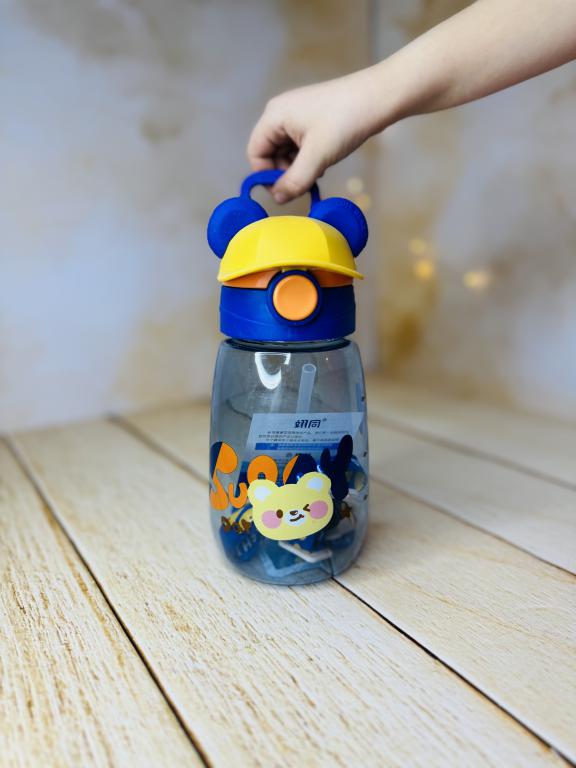 قمقمه فانتزی نی دار خرس کلاه دار کد2843