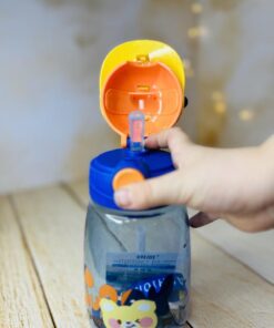 قمقمه فانتزی نی دار خرس کلاه دار کد2843