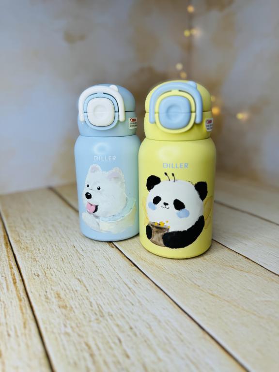 قمقمه استیل دو حالته کیف دار برند DILLER کد 2845