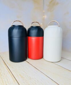 لانچ باکس فلاسک غذای استیل دسته طلایی حجم 1100 میل کد2854