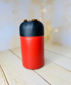 لانچ باکس فلاسک غذای استیل دسته طلایی حجم 1100 میل کد2854