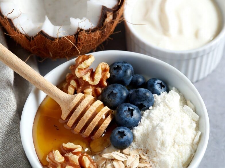 اوتمیل رژیمی نارگیلی