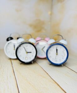 ساعت رومیزی رنگی زنگ دار شماطه ای کد 2863