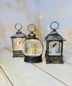 فانوس چراغدار طرح فرشته و گوزن آنتیک کد 2880