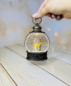 فانوس چراغدار طرح فرشته و گوزن آنتیک کد 2880