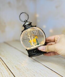 فانوس چراغدار طرح فرشته و گوزن آنتیک کد 2880