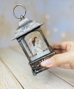 فانوس چراغدار طرح فرشته و گوزن آنتیک کد 2880