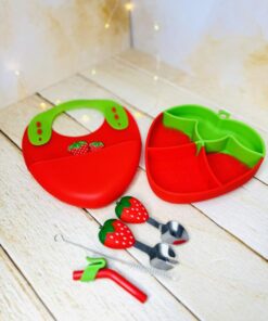 ست 5 تیکه ظرف غذای سیلیکونی فانتزی کودک کد 2885