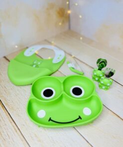 ست 5 تیکه ظرف غذای سیلیکونی فانتزی کودک کد 2885