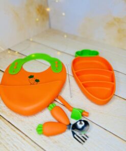 ست 5 تیکه ظرف غذای سیلیکونی فانتزی کودک کد 2885