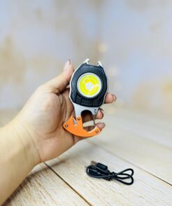 چراغ قوه سیار تاکتیکال چندکاره کمپینگ مدل LED Rechargeable Keychain Light W5147 کد 2891