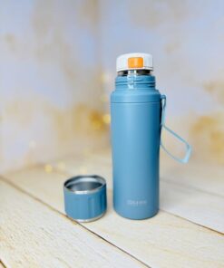 فلاسک استیل در لیوانی شیار دار برند COLII کد 2893