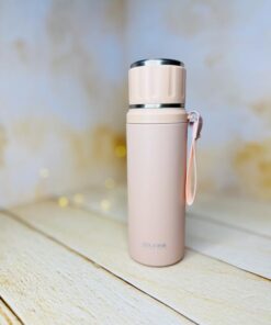 فلاسک استیل در لیوانی شیار دار برند COLII کد 2893