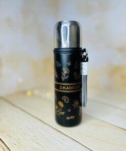 فلاسک مینیمال استیل گلدار در لیوانی برند دی کادی D.KADI کد 2894