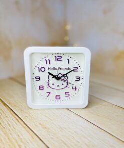 ساعت فانتزی رو میزی مربعی طرح HELLO KITTY کد 2895