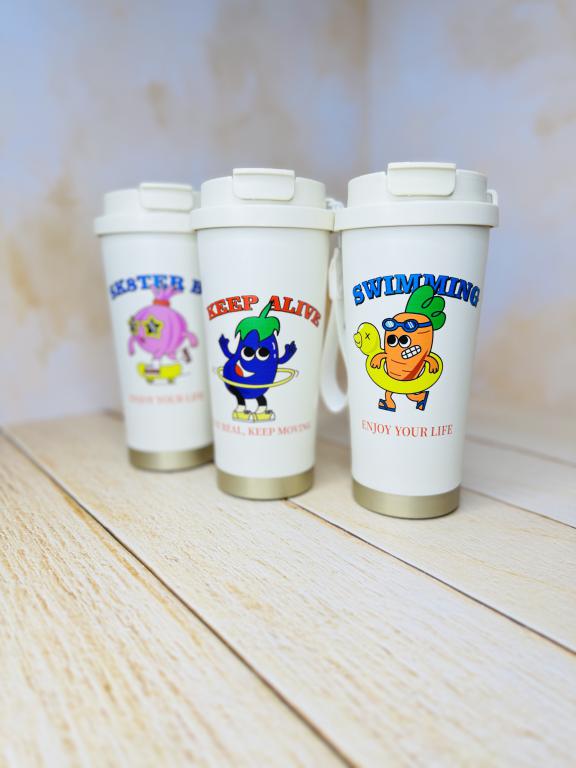 تراول ماگ لیوانی دو سرنوش طرح سبزیجات کد 2897