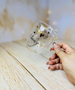 ماگ پیرکس دسته دار دوجداره فونتی کد 2899