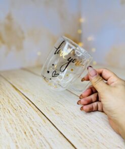 ماگ پیرکس دسته دار دوجداره فونتی کد 2899